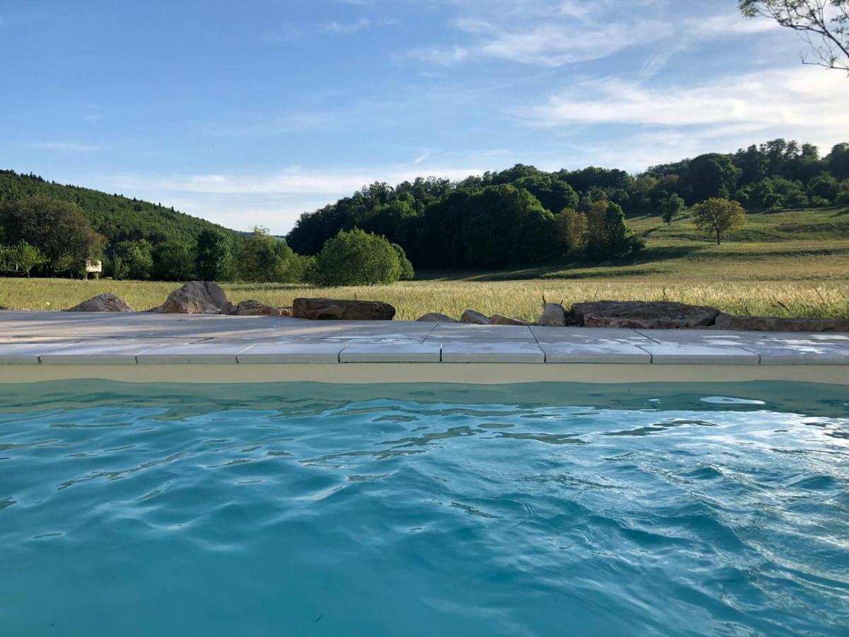 Villa Havre de paix dans le Jura Alsacien avec piscine privée externe de mai à septembre à Bendorf Extérieur photo